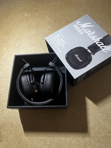 наушники marshall mid bluetooth black: Накладные, Marshall, Б/у, Беспроводные (Bluetooth), Классические