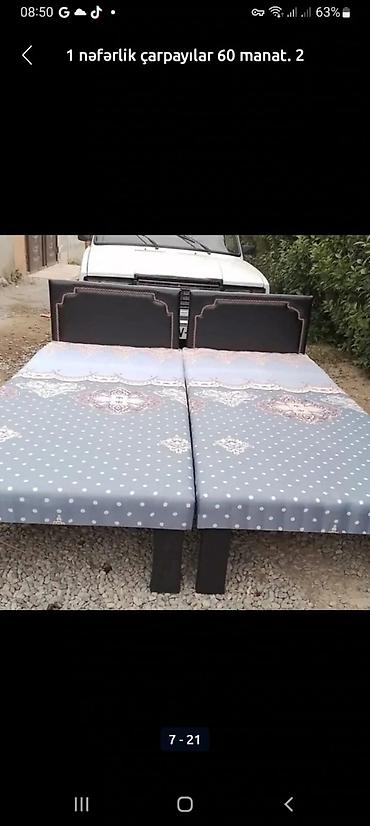 ucuz krafat: 1 nəfərlik çarpayılar 60 manat. 2 nəfərlik taxt 110 manat. Çatdırılma — 6