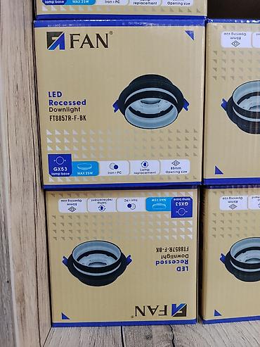 Встраиваемый светильник FAN LED Recessed Downlight FT8857R-F-BK at lalafo.kg Встраиваемый светильник FAN LED Recessed Downlight FT8857R-F-BK