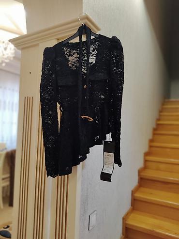 kofta qadin: Qara krujeva bluz/kardiqan - Rəng: qara - Material: krujeva (ağır — 2