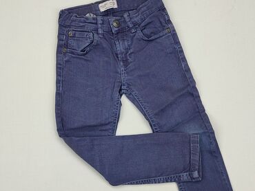Jeansowe: Spodnie jeansowe, Zara, 4-5 lat, 104/110, stan - Dobry