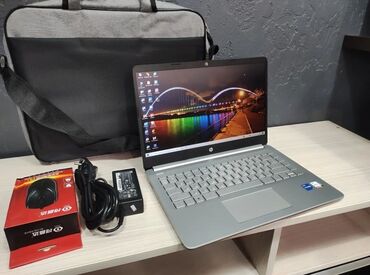 компьютер для монтажа: Ноутбук, HP, 16 ГБ ОЗУ, Intel Core i5, 14 ", Новый, Для работы, учебы, память SSD