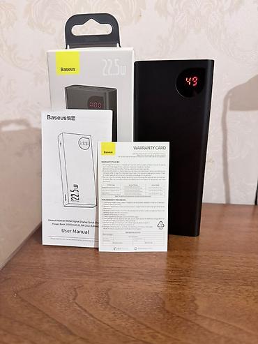 asus notebook adapter: Baseus 22.5W Power Bank – sürətli enerji ehtiyatı - Giriş/çıxışlar — 5