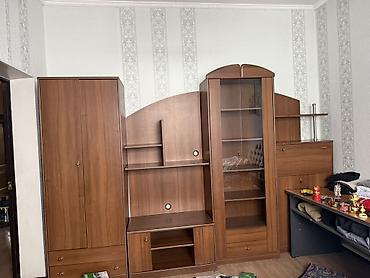 этно шторы: Стенка/гостиная модульная из ЛДСП в тёплом ореховом оттенке. Состав и — 3
