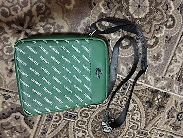 Сумка через плечо Lacoste, компактная. - Формат: вертикальная