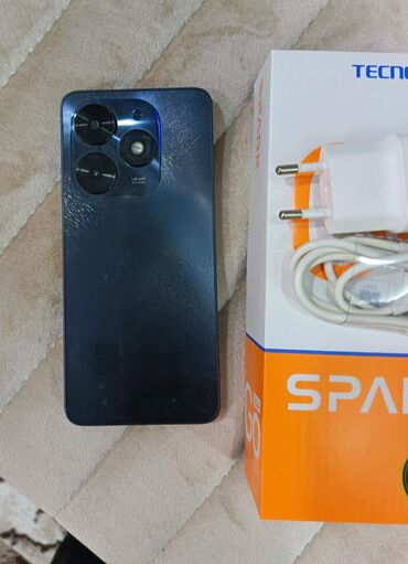 basovka qutusu: Tecno Spark, 128 GB, rəng - Qara