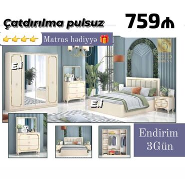 тумба в ванную комнату: İkinəfərlik çarpayı, Dolab, Termo, 2 tumba, Yeni