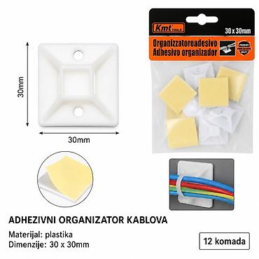 KMT Zidna nalepnica za upravljanje kablovima 2382141 Adhezivni