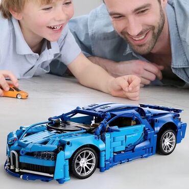 игрушки машин: Лего/ Lego Bugatti 🔥🔥 1355 деталей. Размер: 16,7 ×33,5 см Материал