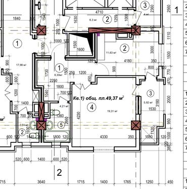 Продажа квартир: 1 комната, 50 м², Элитка, 4 этаж, ПСО (под самоотделку) at lalafo.kg — 10 Продажа квартир: 1 комната, 50 м², Элитка, 4 этаж, ПСО (под самоотделку) — 10