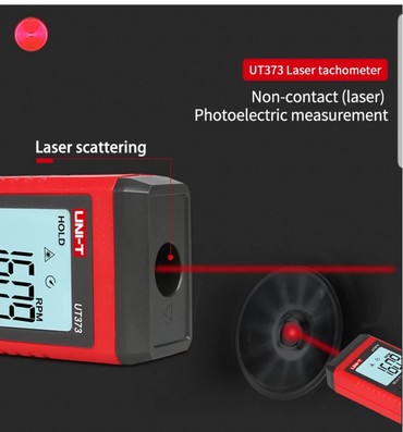Digər ölçmə cihazları: Lazer taxometr - odometr. Model: UNI-T UT 373 - Rəqəmsal dövriyyə — 4