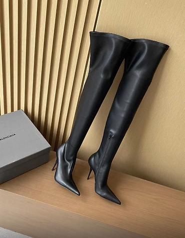 Сапоги: Сапоги, 37.5, Balenciaga, Новый, цвет - Черный — 2