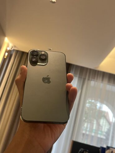 google pixel 6: IPhone 13 Pro Max, Колдонулган, 128 ГБ, Alpine Green, Коргоочу айнек, Куту, Каптама, 100 %