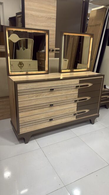 Yataq otağı dəstləri: İkinəfərlik çarpayı, Dolab, Komod, 2 tumba — 9