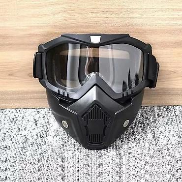 солнцезащитные очки: Maska qara ninja Bu Qara Ninja Maska şık və qoruyucu dizaynı ilə — 1