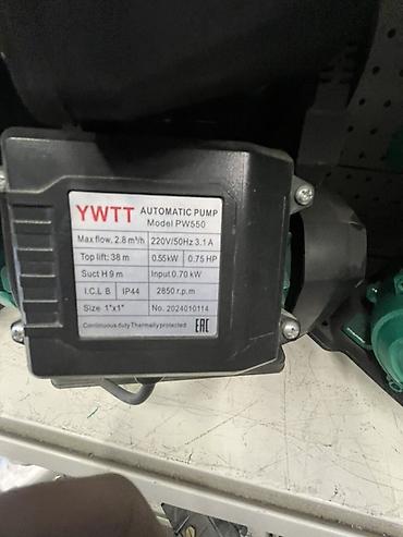 pump: Автоматический поверхностный насос YWTT PW550 Назначение: - Подача — 2