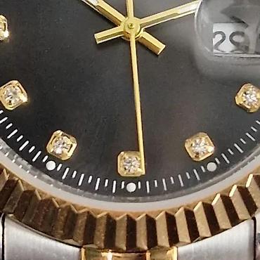 Ručni satovi: HOLUNS HLS001 -37mm- Crna- Rolex Day-Date Homage — 6
