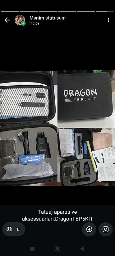 Tatu, pirsinq: Yeni . Tatuaj aparatı və aksesuar dəsti – Dragon TBP5KIT Peşəkar və — 1