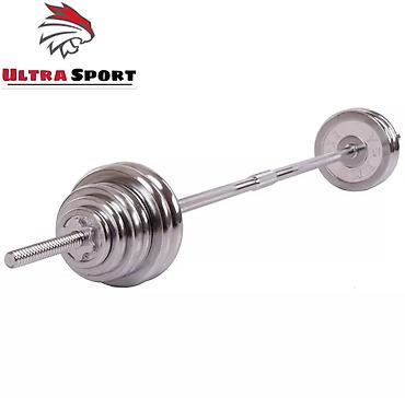 Гантели: Набор штанг и гантелей Ultra Sport в удобном кейсе. Включает в себя — 3