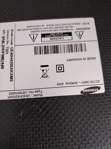 televizorlar gəncə: Samsung LED TV – Model UE40H4200AK - Ekran: 40 düym, LED - — 2