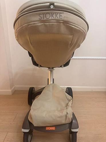 коляс: Детская прогулочная коляска Stokke Xplory (бежевый текстиль) - — 5