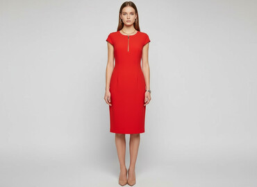 czerwona sukienki ołówkowa: Camaïeu, Women`s dress, size S