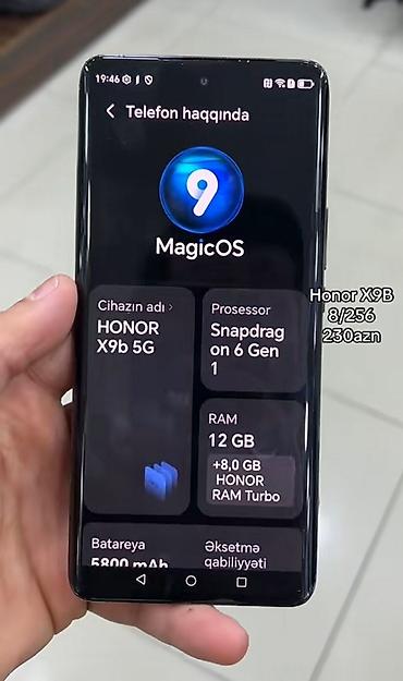 honor 9: Honor X9b, 256 GB, rəng - Qara — 2