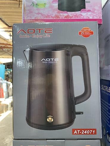 socket 2011: Электрический чайник AOTE AT-24071 - Стильный корпус темного — 1