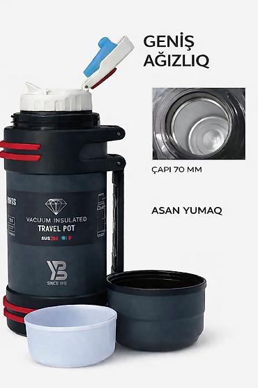 termos satilir: Rəng - Boz, Termos, Paslanmayan polad, 1,5 bucket volume l — 3