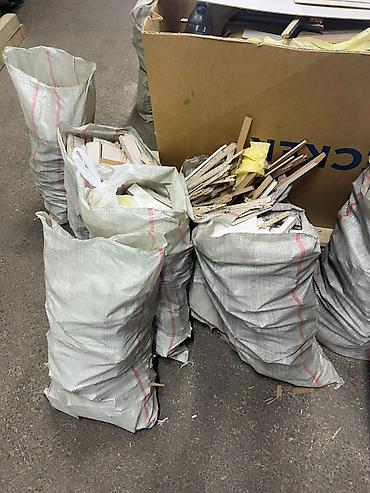 Отходы древесных материалов в мешках - Содержимое: обрезки ЛДСП, ДСП