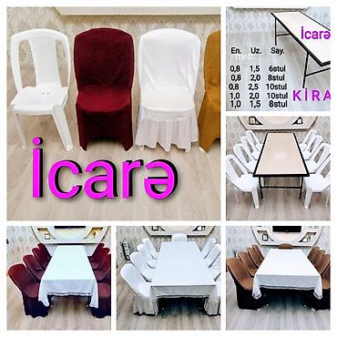 Digər avadanlıqlar: Stol stul icaresi, kirayə qablar Ad günləri, nişan, xına, toy axşamı — 1