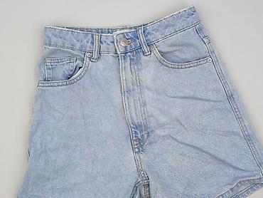 jeansowe spodnice: Zara, Szorty damskie, rozmiar 2XS — 1
