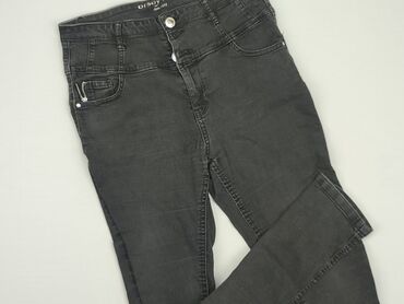 czarne spodnie dzianinowe: Jeans, Orsay, L (EU 40), condition - Good