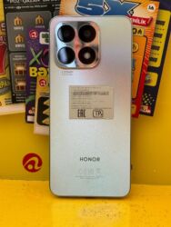 iphone x irşad: Honor X8a, 128 ГБ, цвет - Серебристый, Кнопочный, Отпечаток пальца, Две SIM карты