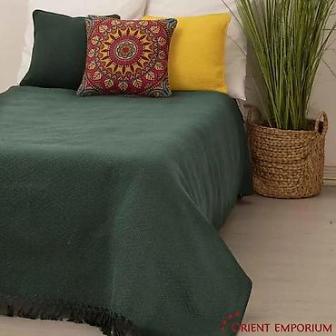 Ćebad i pokrivači: Prekrivač za krevet – jednostavan tkan, sa resama na ivicama - — 16