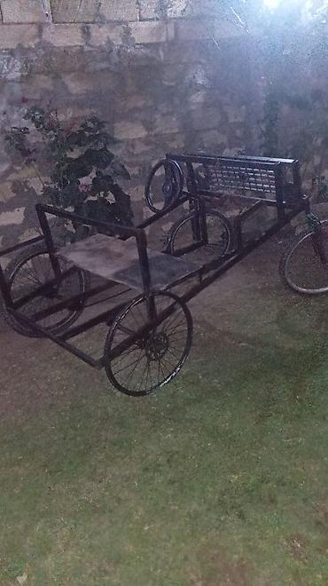 дом с бассейном: Dörd təkərli pedal əsaslı yük və sərnişin velomaşını - Metal — 3