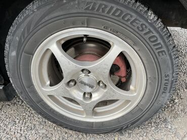 колеса 14 размер: Дөңгөлөктөр монтажда 185 / 65 / R 14, Кыш, Колдонулган, Комплект, Жеңил унаалар, Куйма, тешиктери - 4