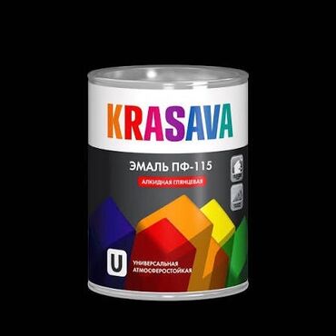 бу пенапласт: Эмаль алкидная глянцевая KRASAVA ПФ-115 - Тип: универсальная