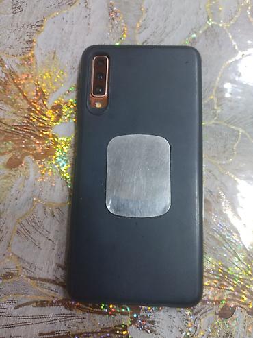 naxcivan ev telefonu: Samsung Galaxy A7 2018, 128 GB, rəng - Qızılı, Sensor, Barmaq izi — 2
