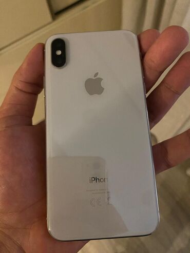 ağ qulaq: IPhone X, 64 ГБ, Белый, Отпечаток пальца, Face ID