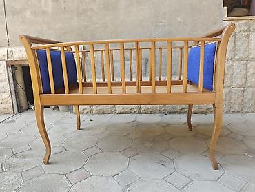 beşik içi: Taxta beşik/uşaq çarpayısı - Material: tamamilə ağacdan hazırlanıb — 3
