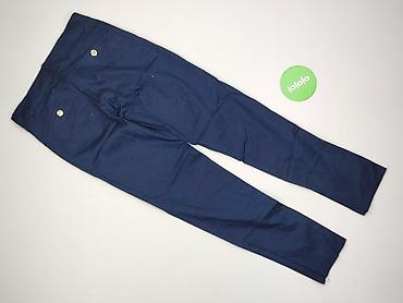 granatowa: Denim Collection, Spodnie materiałowe damskie, rozmiar S — 3