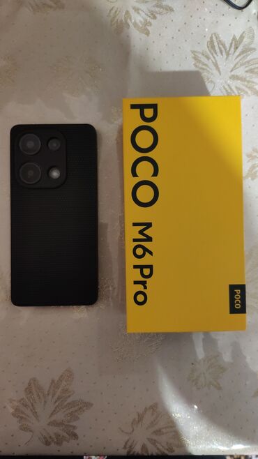 note 10 s: Poco M6 Pro, 256 GB, rəng - Qara, Sensor, Barmaq izi, Face ID