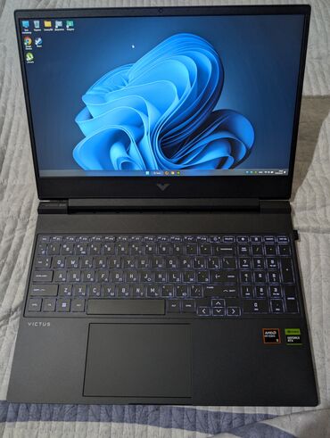 ноут игровой: Ноутбук, HP, 16 ГБ ОЗУ, AMD Ryzen 5, 15.6 ", Новый, Игровой, память NVMe SSD