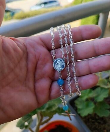 Ogrlice: Lančić, Handmade, Materijal: Kristal, Perlice, Srebro — 11