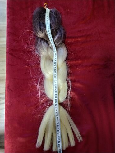 Perike i klipse: Prodajem pletenicu - rep prirodna kosa,ombre boja. rep je dugačak 60 — 4
