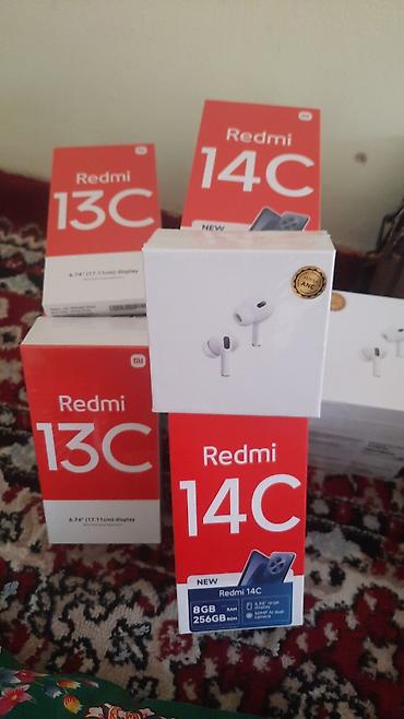 хиоми 13: Redmi, Redmi 13C, Новый, 256 ГБ, цвет - Черный, 2 SIM — 2