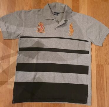 grubin нови сад слике: Majica na kratke rukave, L (EU 52), Ralph Lauren, bоја - Siva