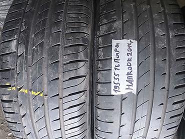 1955516: Шины 195 / 55 / R 16, Лето, Б/у, Пара, Легковые, Hankook — 1