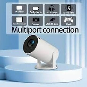 internet data: Mini proyektor, kompakt və müasir silindrik dizayna malikdir. Masa və — 2